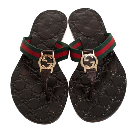 gucci gg web sandals|authentic Gucci sandals women.